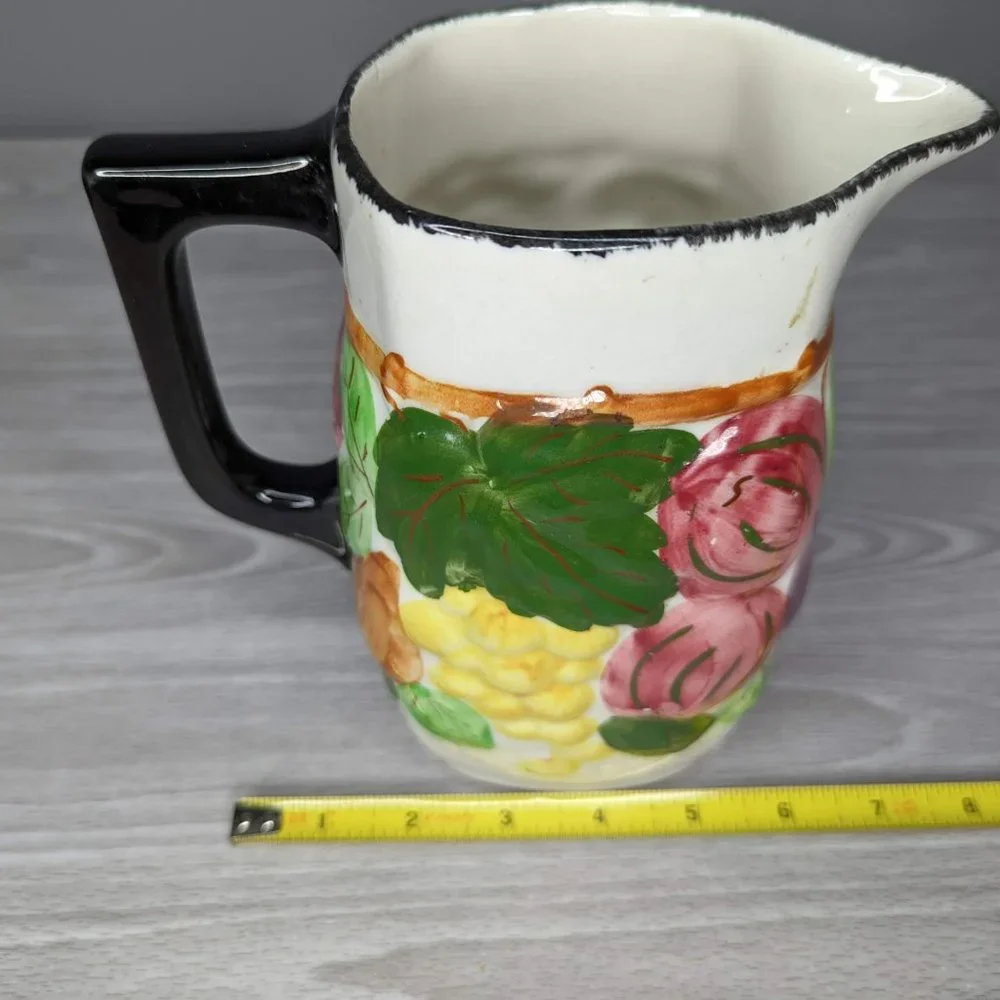 Blue Ridge Southern Pottery Sculpted Fruit Pitcher